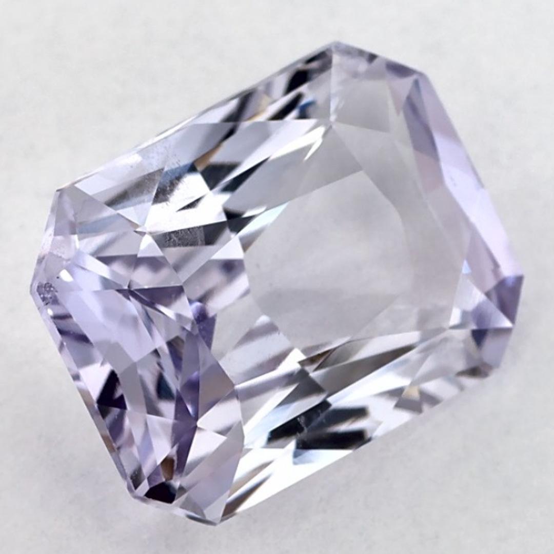 Taglio radiant 3.99 carati di zaffiro rosa radiante in vendita