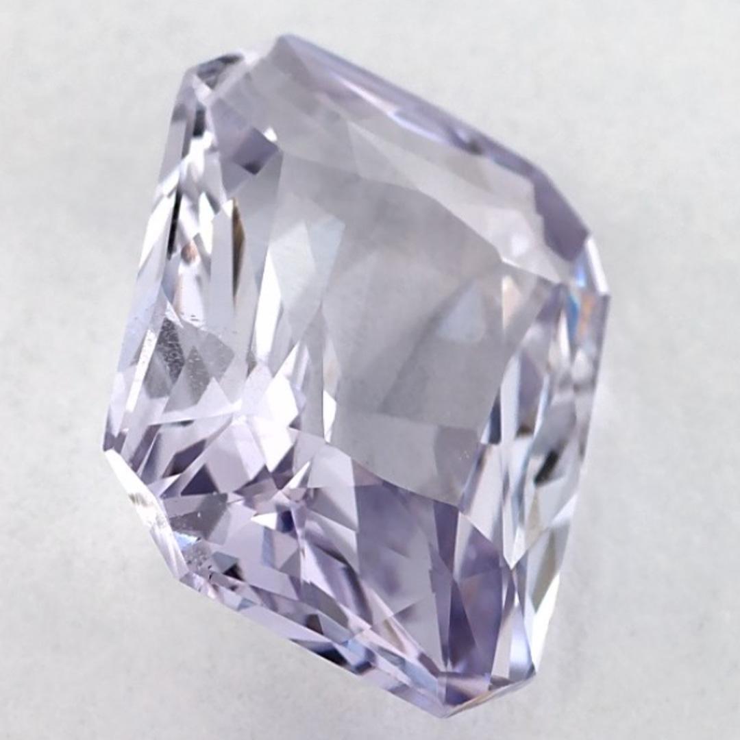 3.99 carati di zaffiro rosa radiante in vendita 2