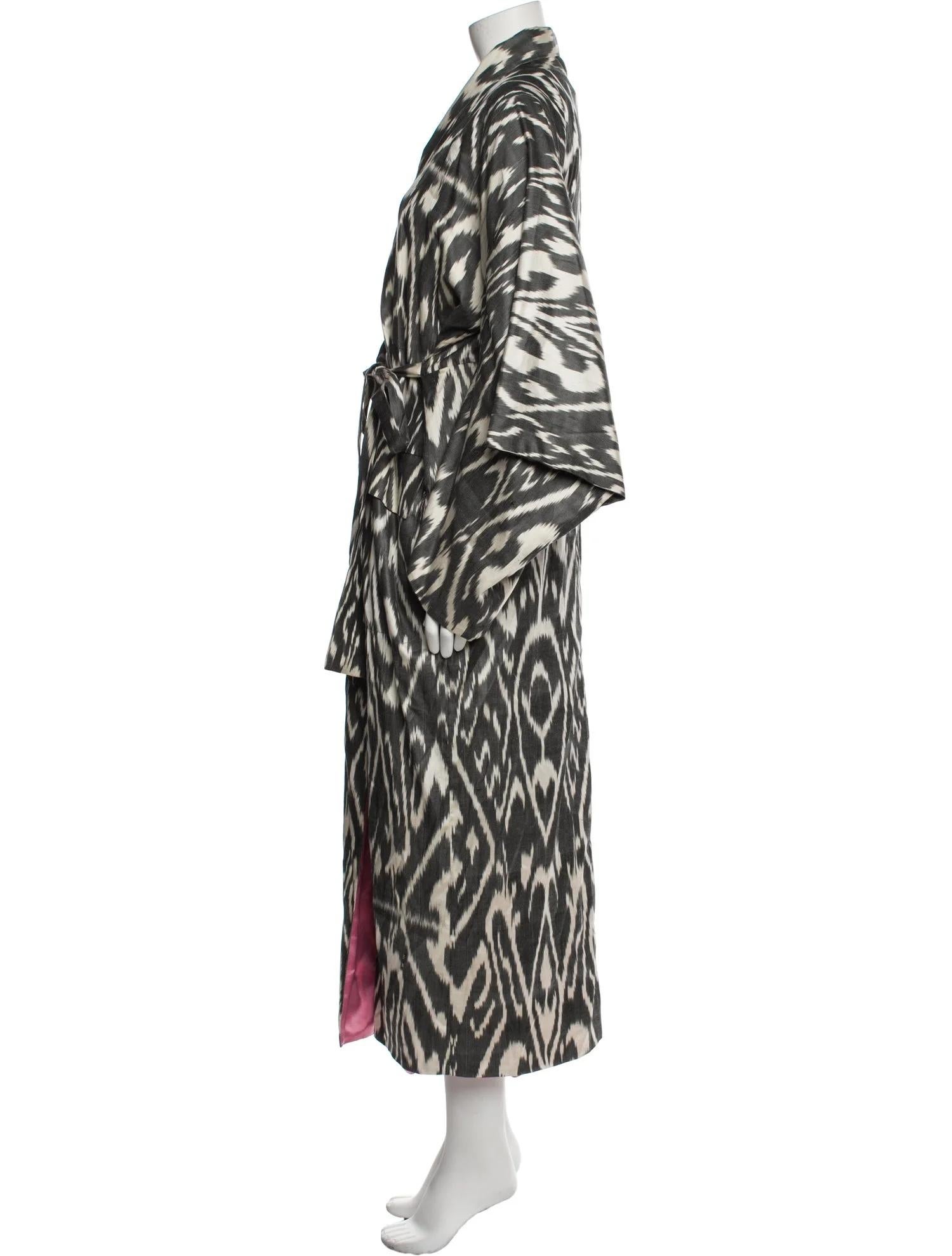 $3990 Neu mit Etiketten Oscar De La Renta Kimono-Mantel aus Seide im Angebot 4