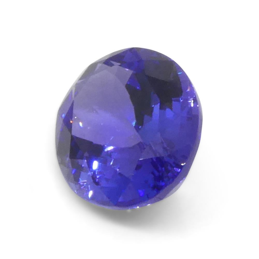 3.9ct Oval Violet Blue Tanzanite from Tanzania For Sale 5