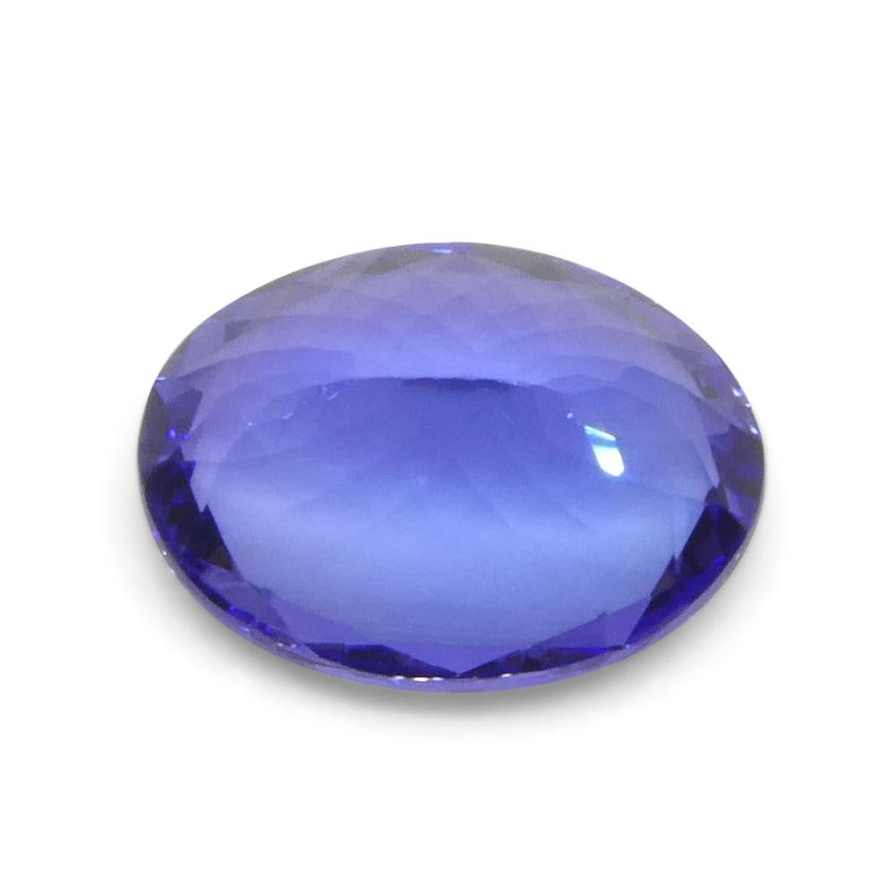 3.9ct Oval Violet Blue Tanzanite from Tanzania For Sale 6
