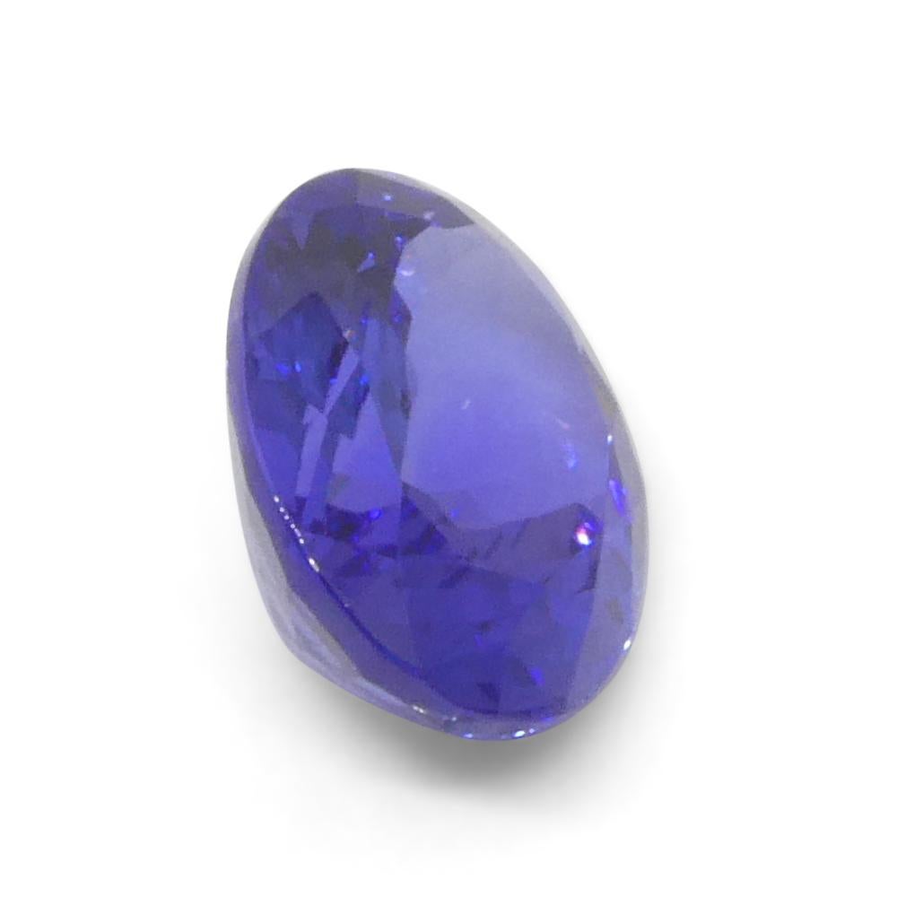 3.9ct Oval Violet Blue Tanzanite from Tanzania For Sale 4