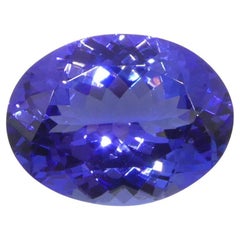 3.9ct Oval Violet Blue Tanzanite from Tanzania