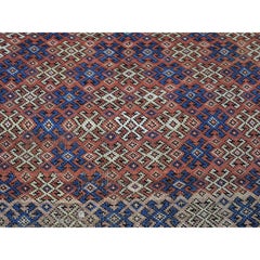 119 x 146 cm, honigbraun, antiker kaukasischer Kazak, handgeknüpfter Teppich aus reiner Wolle