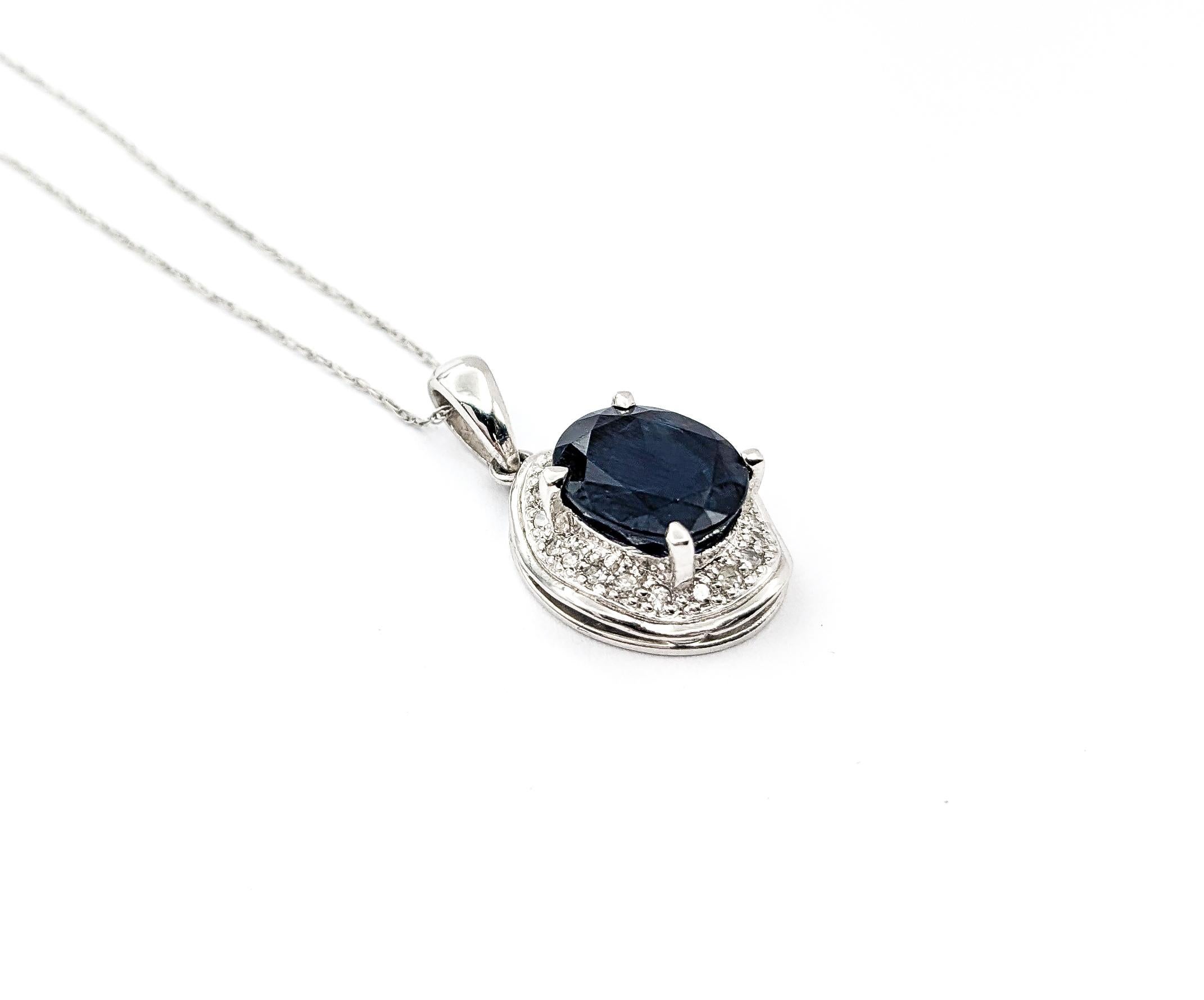 3ct Blue Sapphire & Diamond Pendant In Platinum W/chain


Introducing this remarkable Gemstone Fashion Pendant, expertly crafted in 900pt platinum. This pendant is designed in an elegant drop style and showcases a stunning 0.21ctw of diamonds