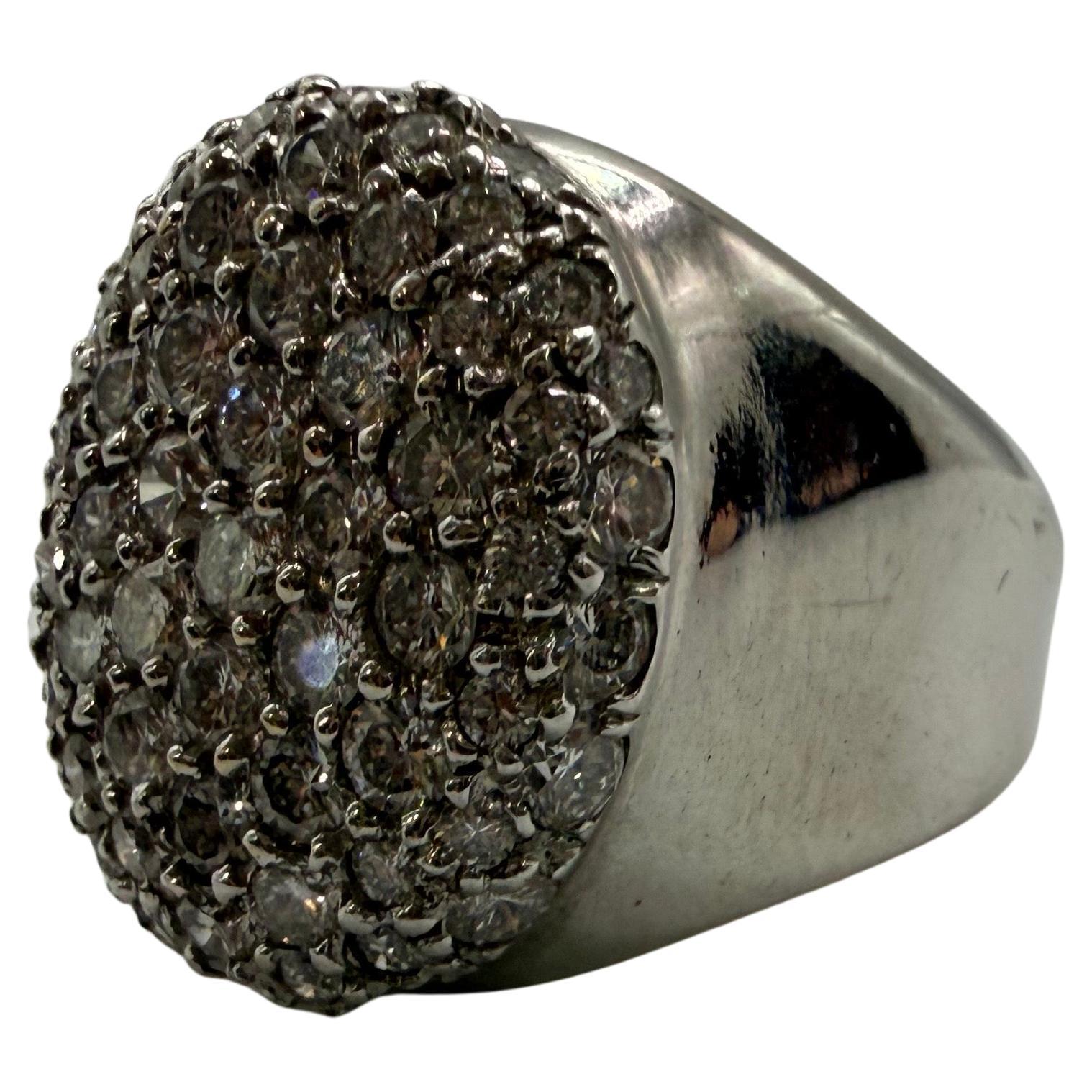 Anello con diamante da 3 carati Oro 18KT Diamanti incastonati