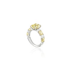 GIA 3ct Fancy Yellow Diamond Ring