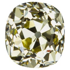 3ct GIA Certified Fancy Intense Yellow VVS2 Old Mine Cut Diamond