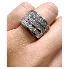 3ct Huge Dome Diamant-Cocktailring 14KT Gold