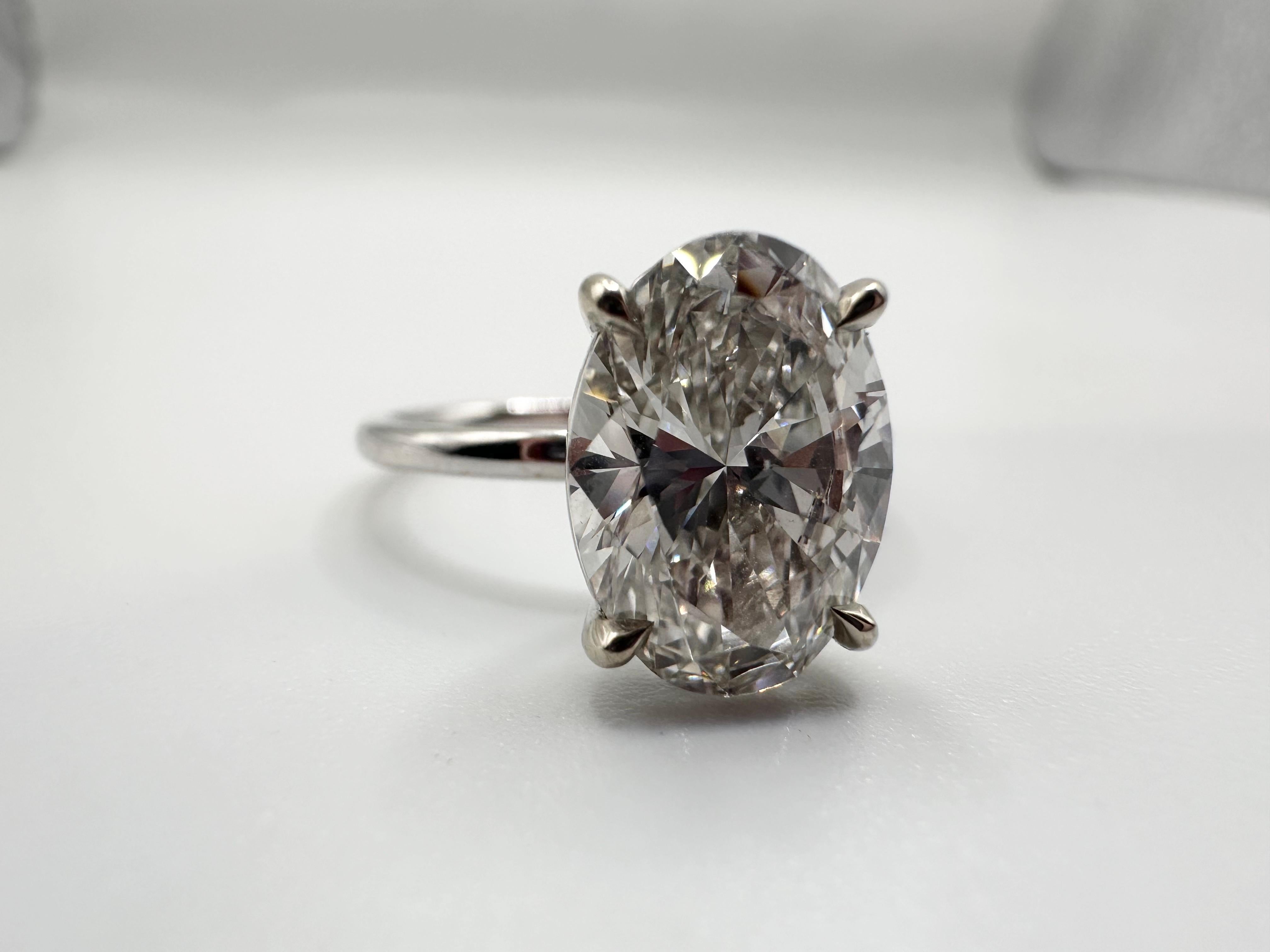 3ct Moissanite solitaire 18KT white gold For Sale 1