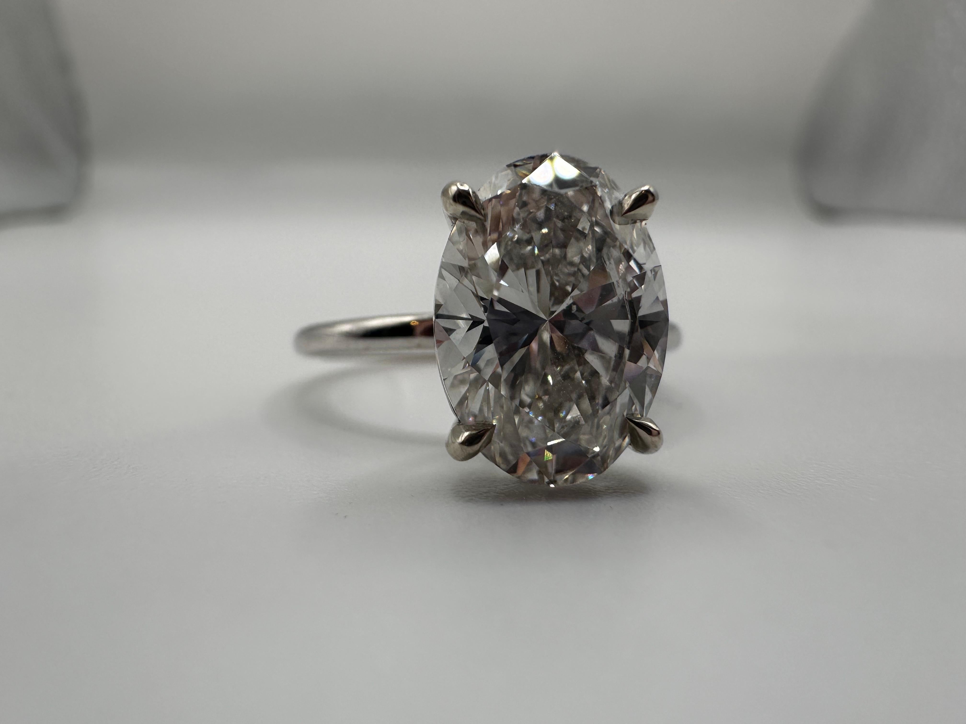 3ct Moissanite solitaire 18KT white gold For Sale 3