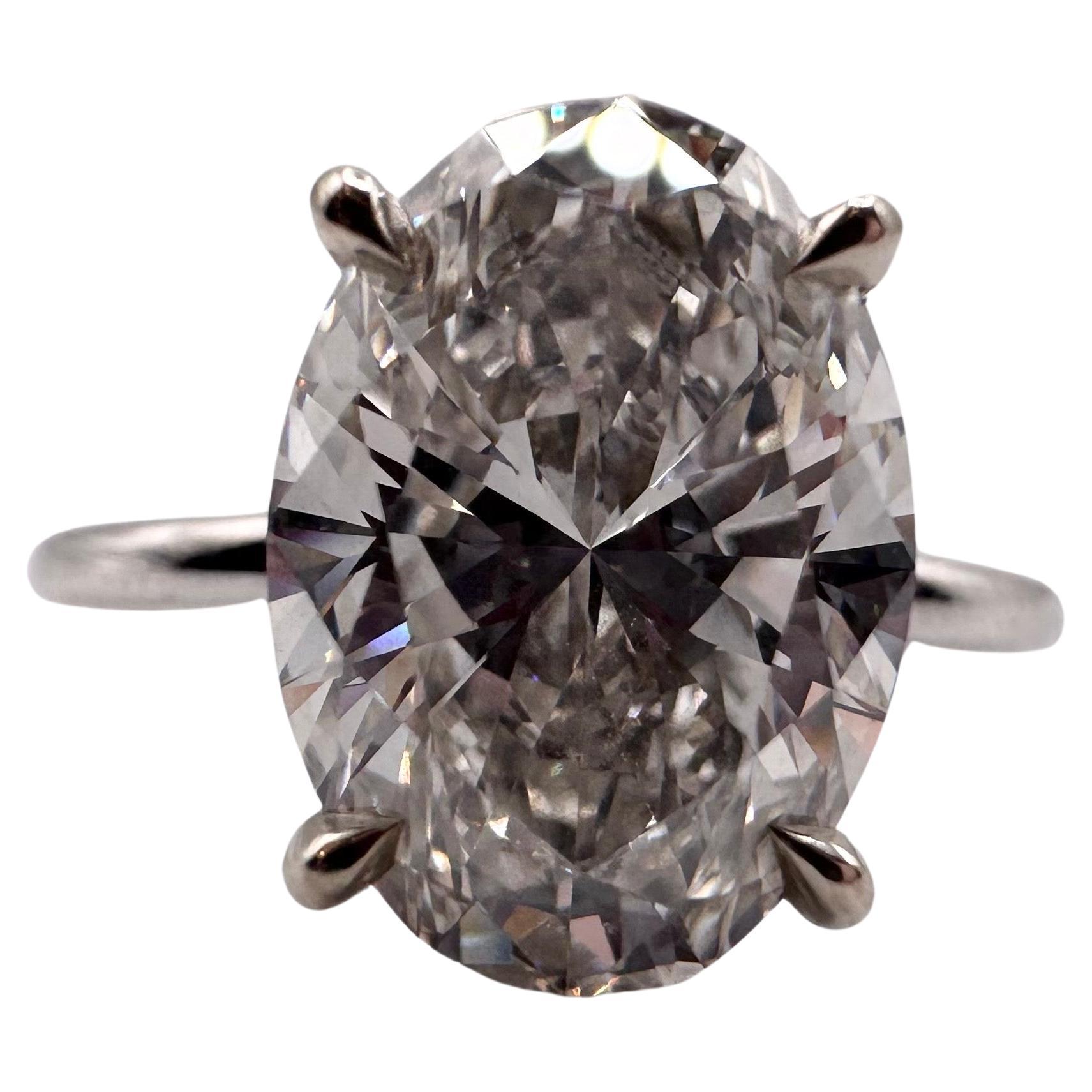 Solitaire 3ct Moissanite or blanc 18KT