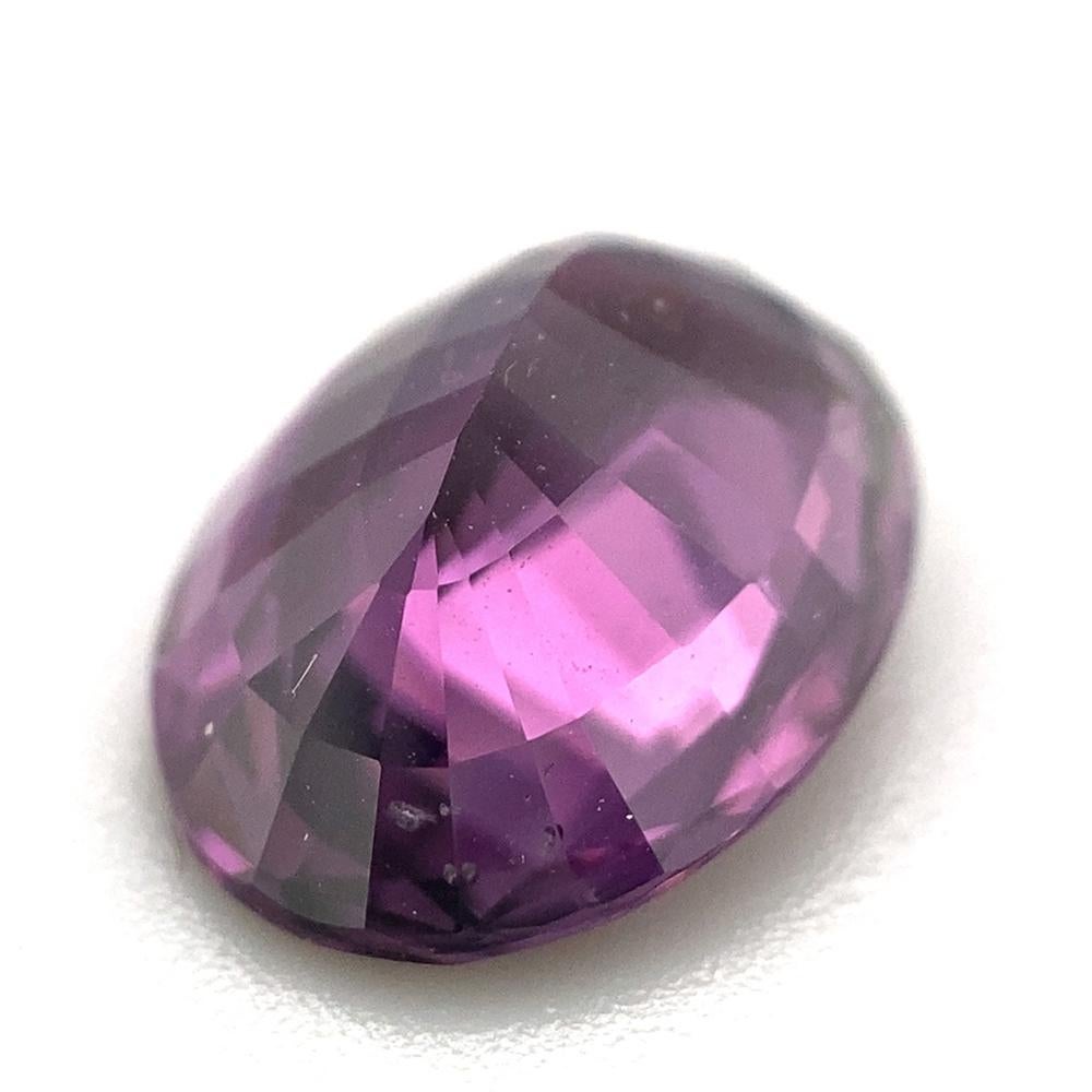 3ct Oval Purple Spinel GIA Certified Unheated For Sale 6