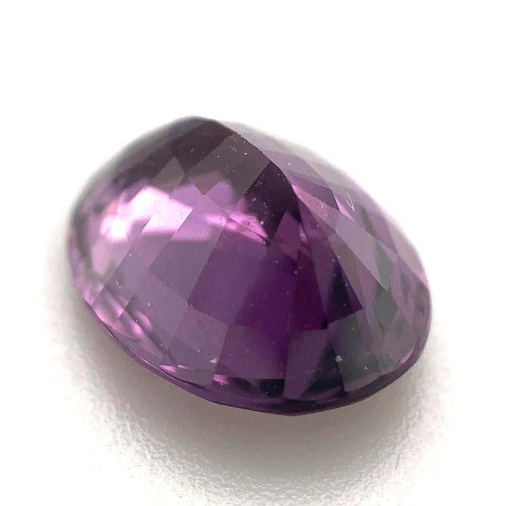 3ct Oval Purple Spinel GIA Certified Unheated For Sale 7