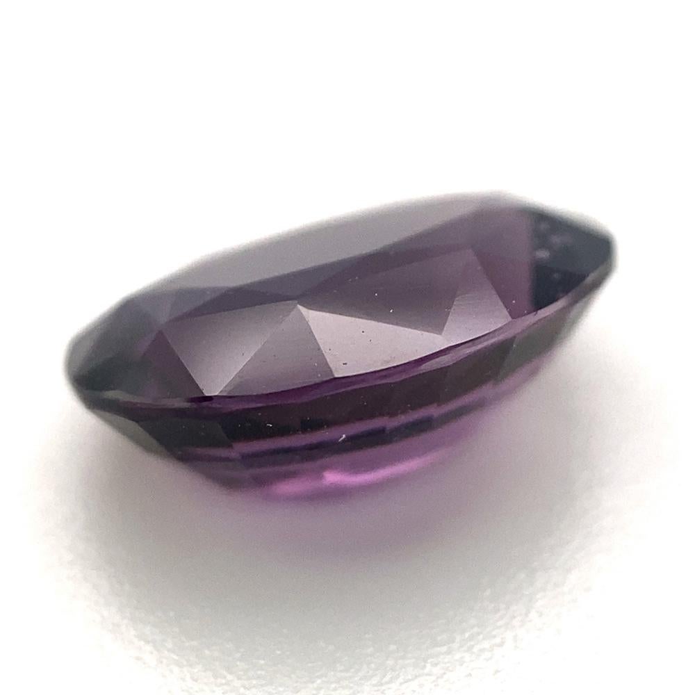 3ct Oval Purple Spinel GIA Certified Unheated For Sale 1