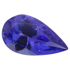 3ct Pear Blue-Violet Tanzanite GIA Certified