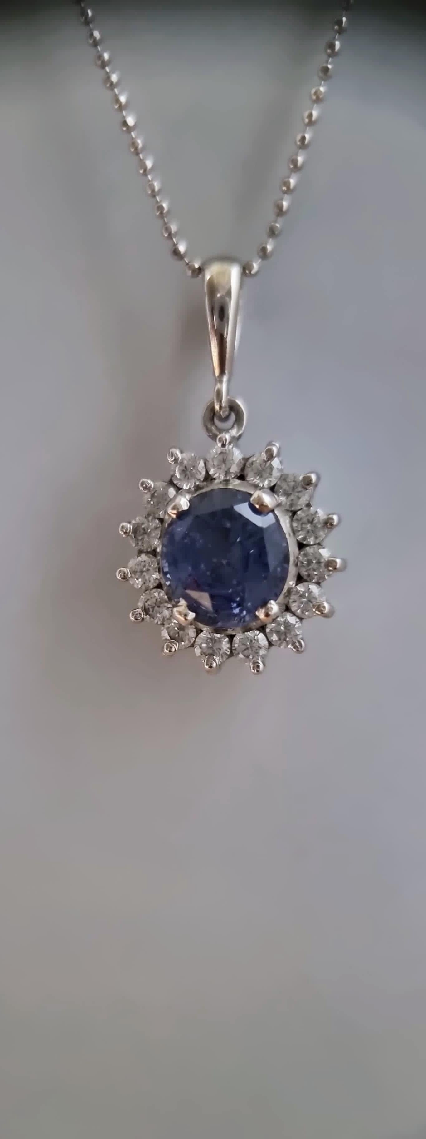 vintage sapphire necklace