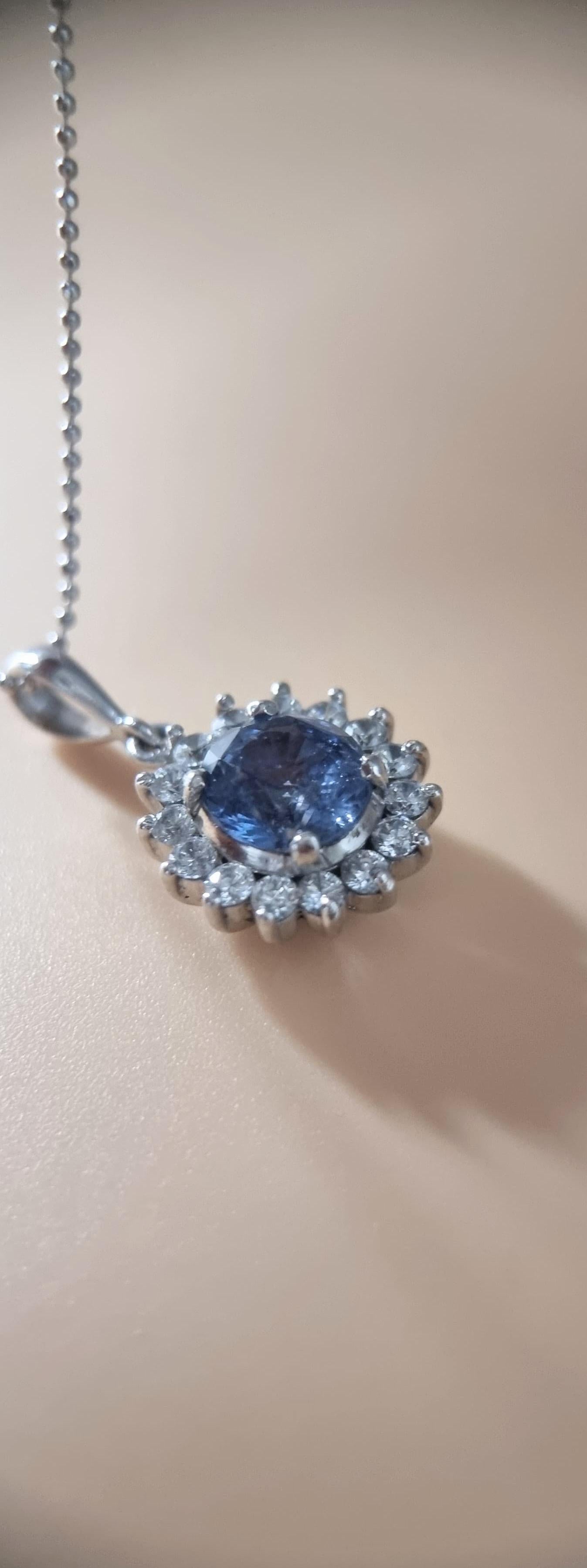 sapphire locket necklace