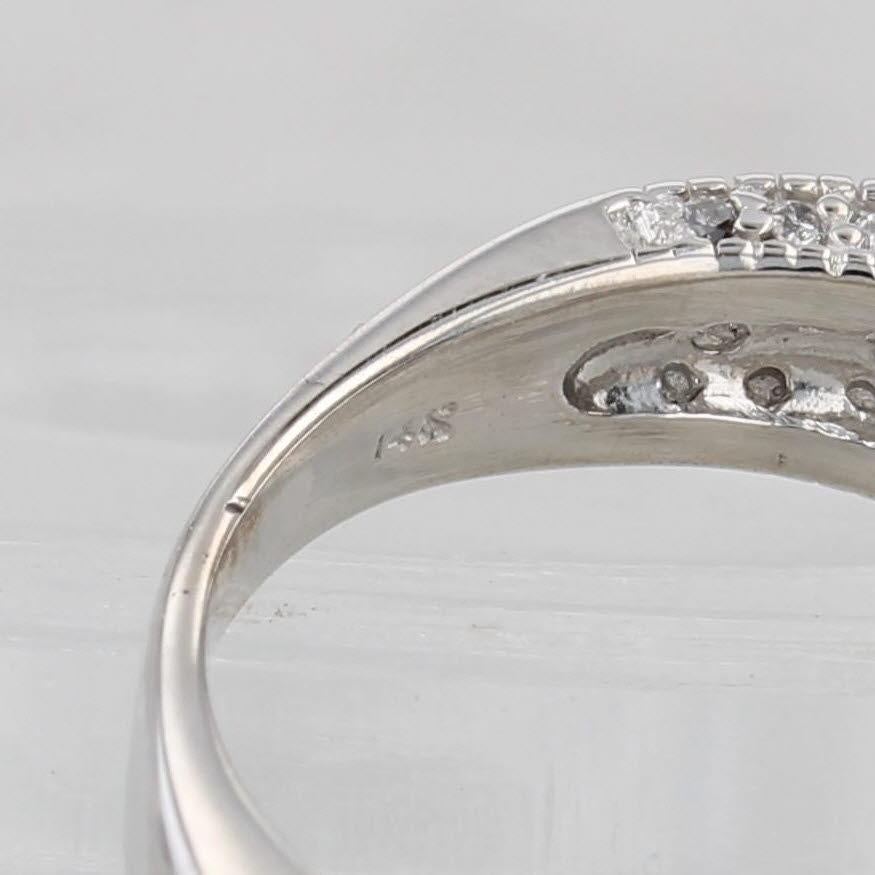 3cw Tansanit Diamant Ring 14k Weißgold Größe 6,5 Engagement im Angebot 2