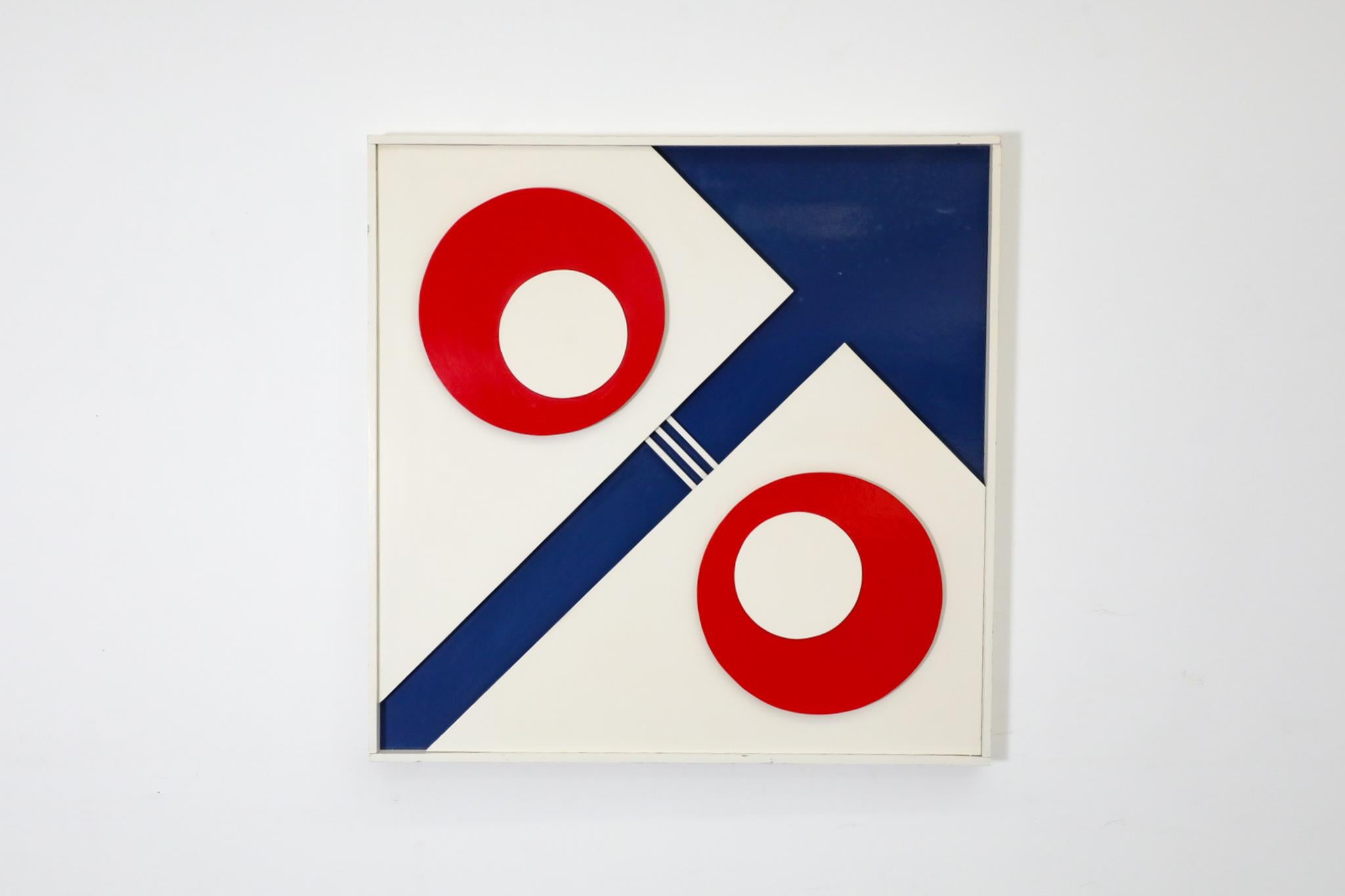 3D Bauhaus Inspired Art by Dutch Visual Artist Lejo den Hertog, 1969 In Good Condition For Sale In Los Angeles, CA