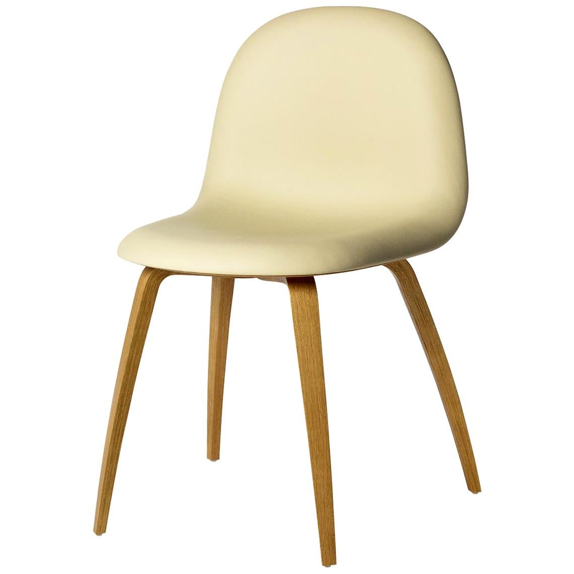 3D Dining Chair, Un-Upholstered, Wood Base, Hirek Shell For Sale