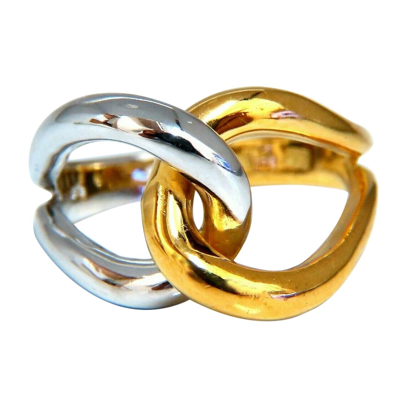 3D-Knoten-Trend-Ring 18 Karat Gold