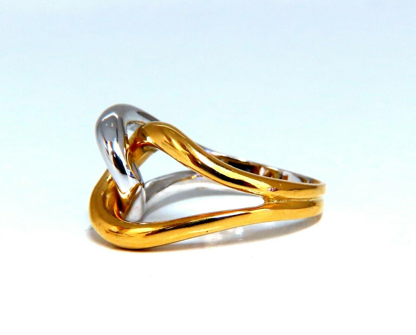 3D Knot Trend Ring 18 Karat Gold For Sale 2