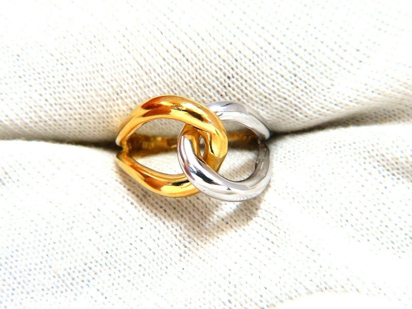 3D Knot Trend Ring 18 Karat Gold For Sale 3