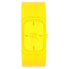3D Printed No time Watch Style Cuff Bracelet, Yellow