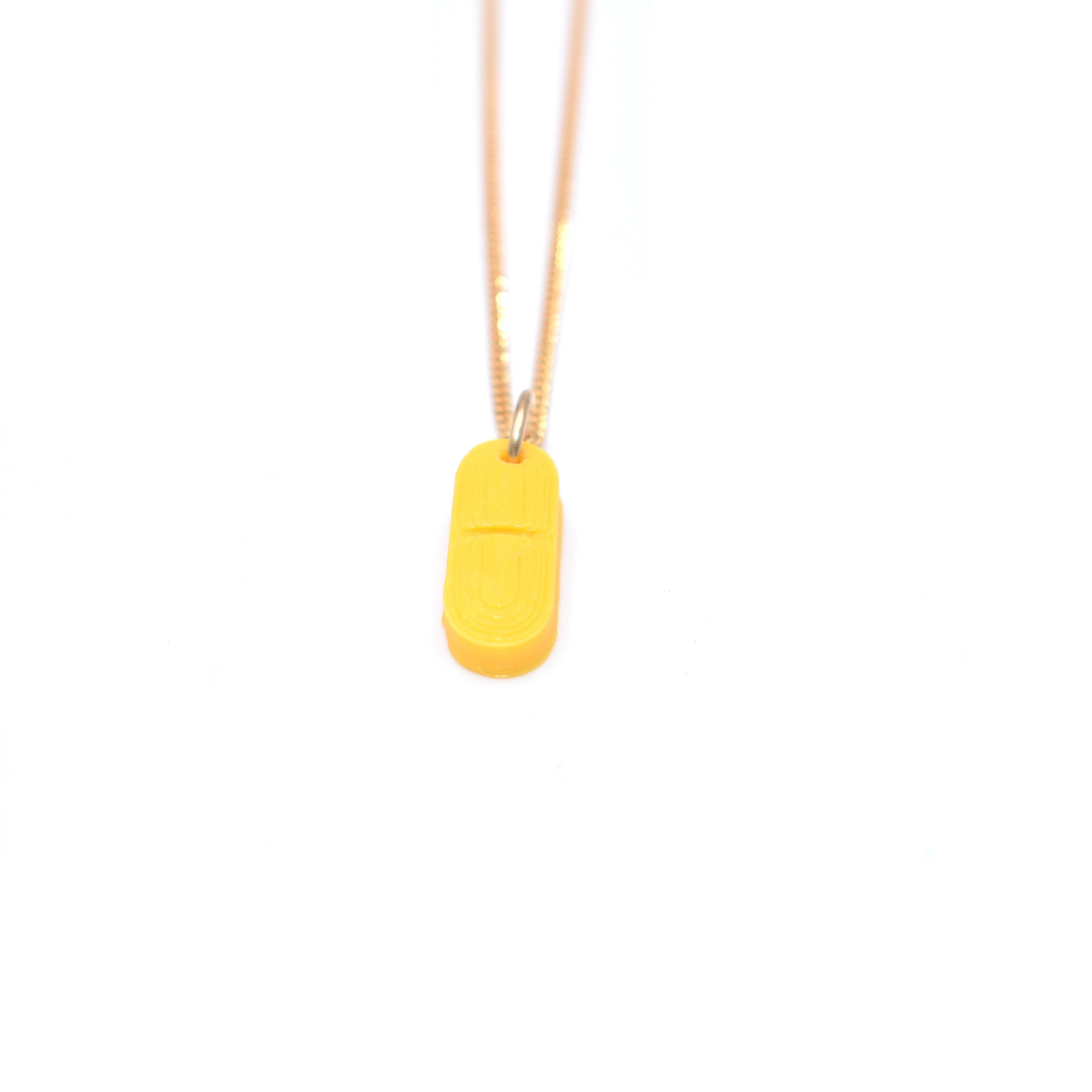 So sexy it hurts! Take 1 tablet twice - daily. 3D printed pill pendant attached to a 18 inch Gold filled chain. Made to order