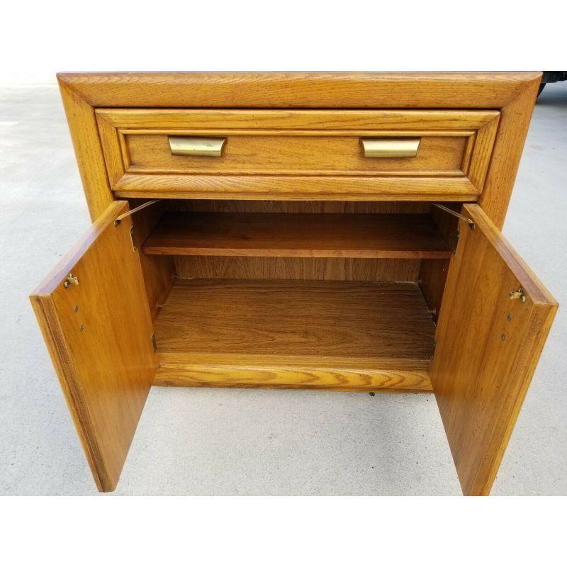 Unknown 3D Split Bamboo Rolling Dry Bar Buffet Server Cart For Sale