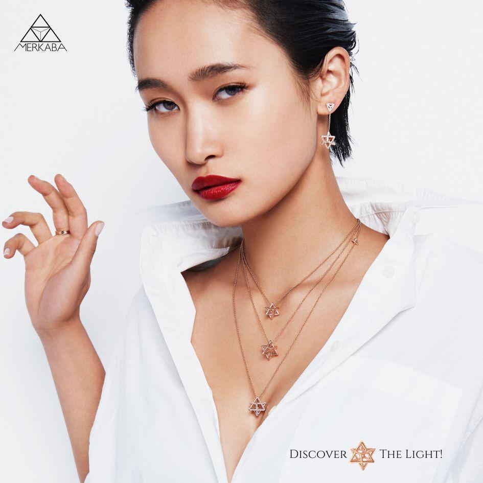 3D Star Of David Necklace 18K Rose Gold Plated - Jewish Gift For Bat Mitzvah. In New Condition For Sale In Beverly Hills, CA