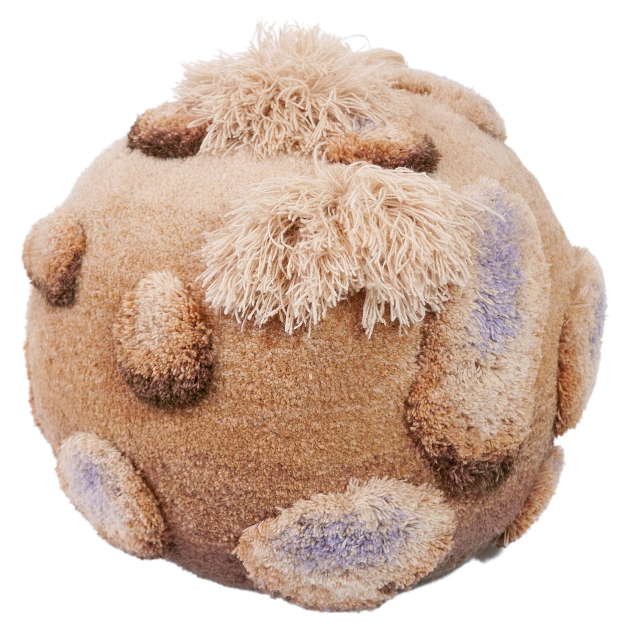 3D Wool Pouf by Alfhild Külper For Sale