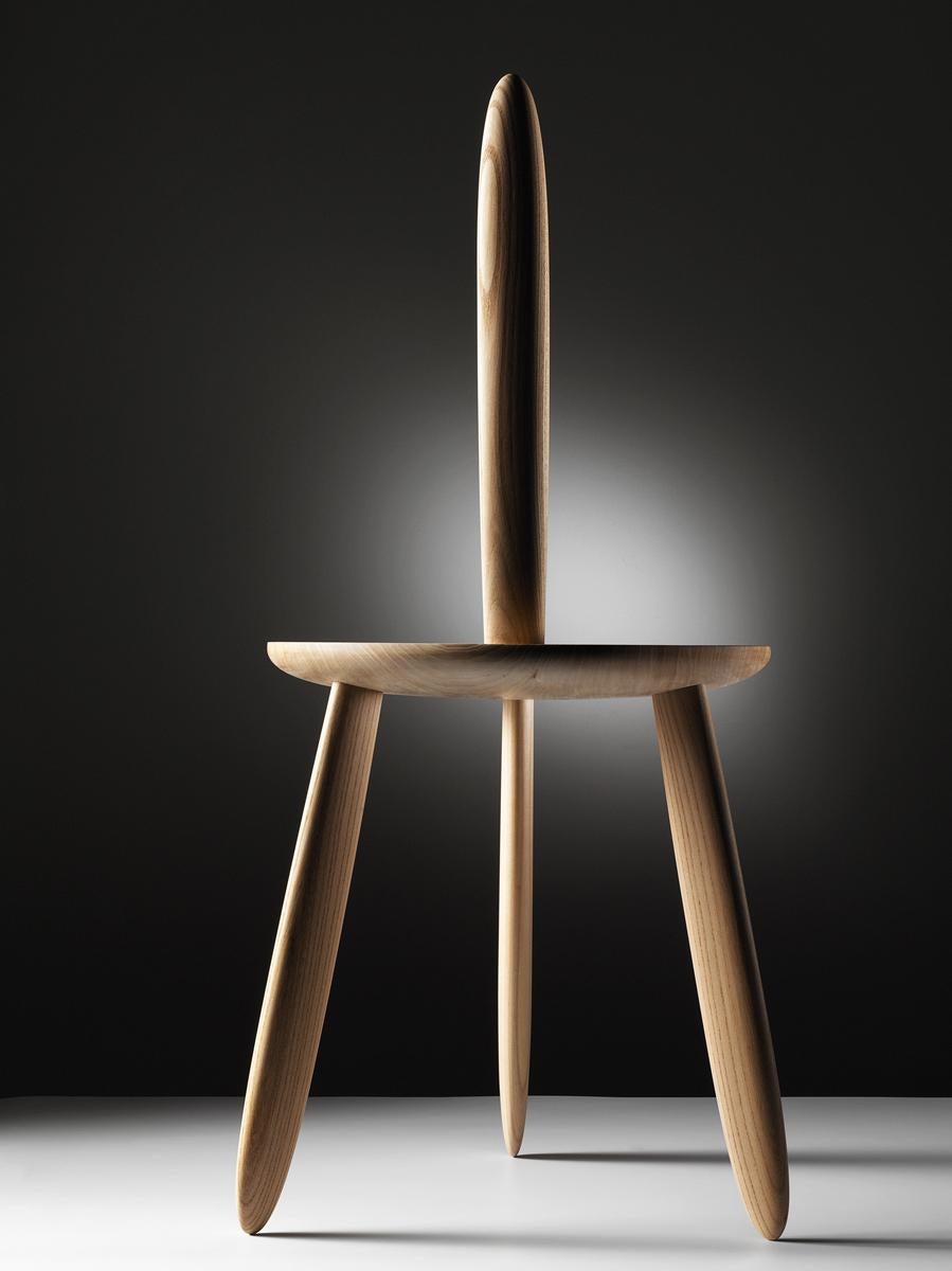 Wood 3DWN1UP Chair by Aldo Bakker - Limited Edition of 12 - c. 2010-2014 For Sale