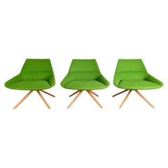 3er Set Inclass Sessel Pillet Dunas XL grün Büro lounge chair