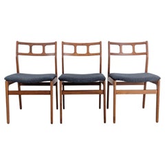 3er Set Original Midcentury Stühle danish design Teak Vintage 60s