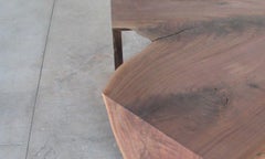 Organic 3 Fold Black Walnut Low Table with Live Edge