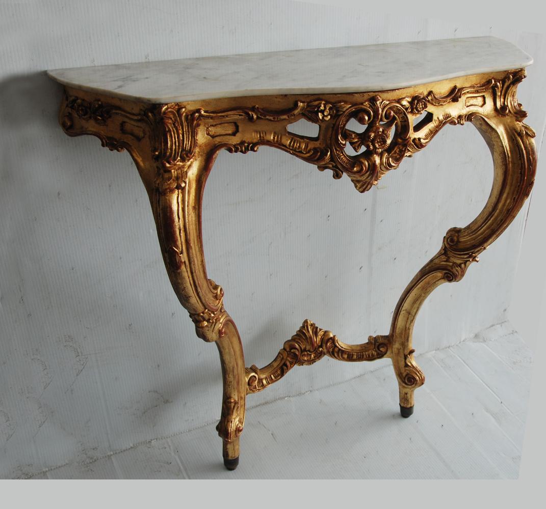 antique wall mounted console table