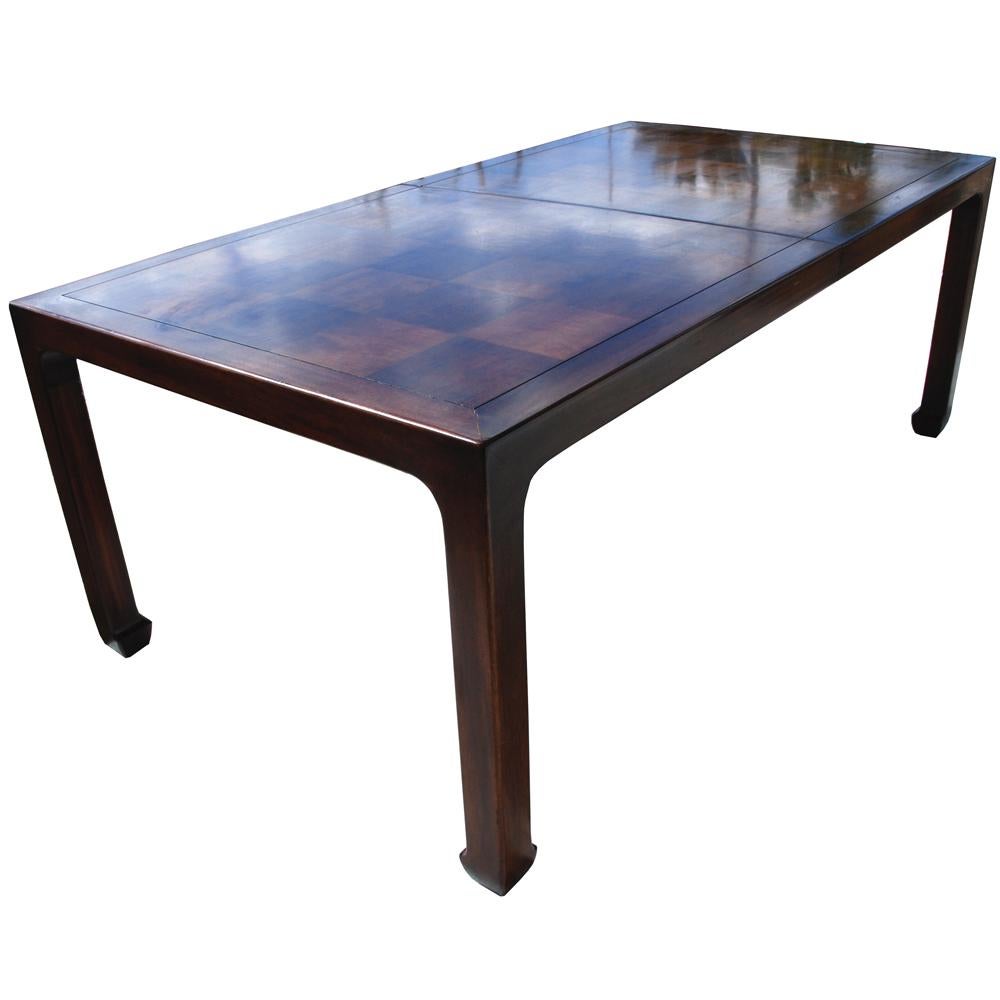 henredon mahogany dining table