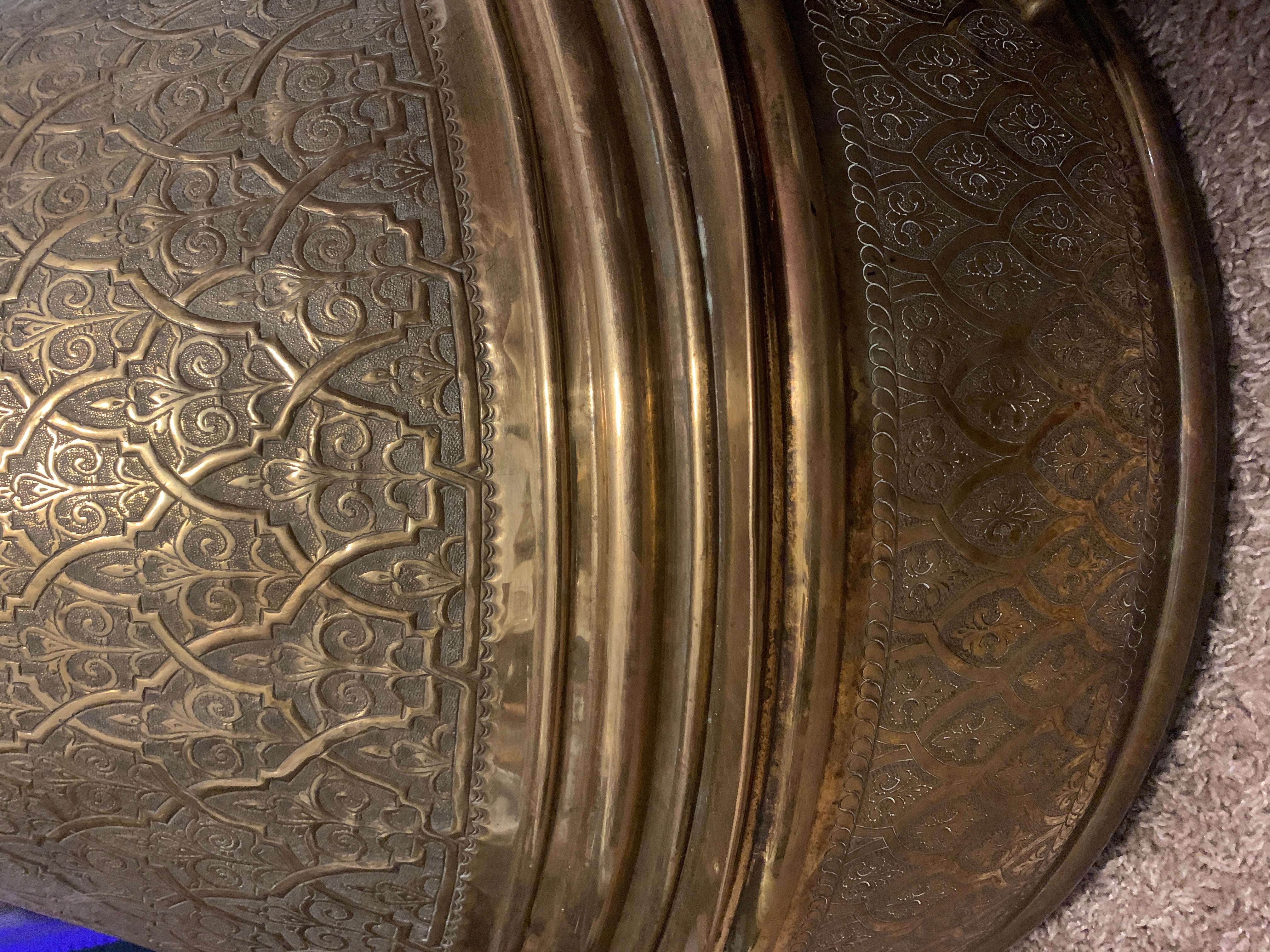 Hammered Brass Tagine For Sale