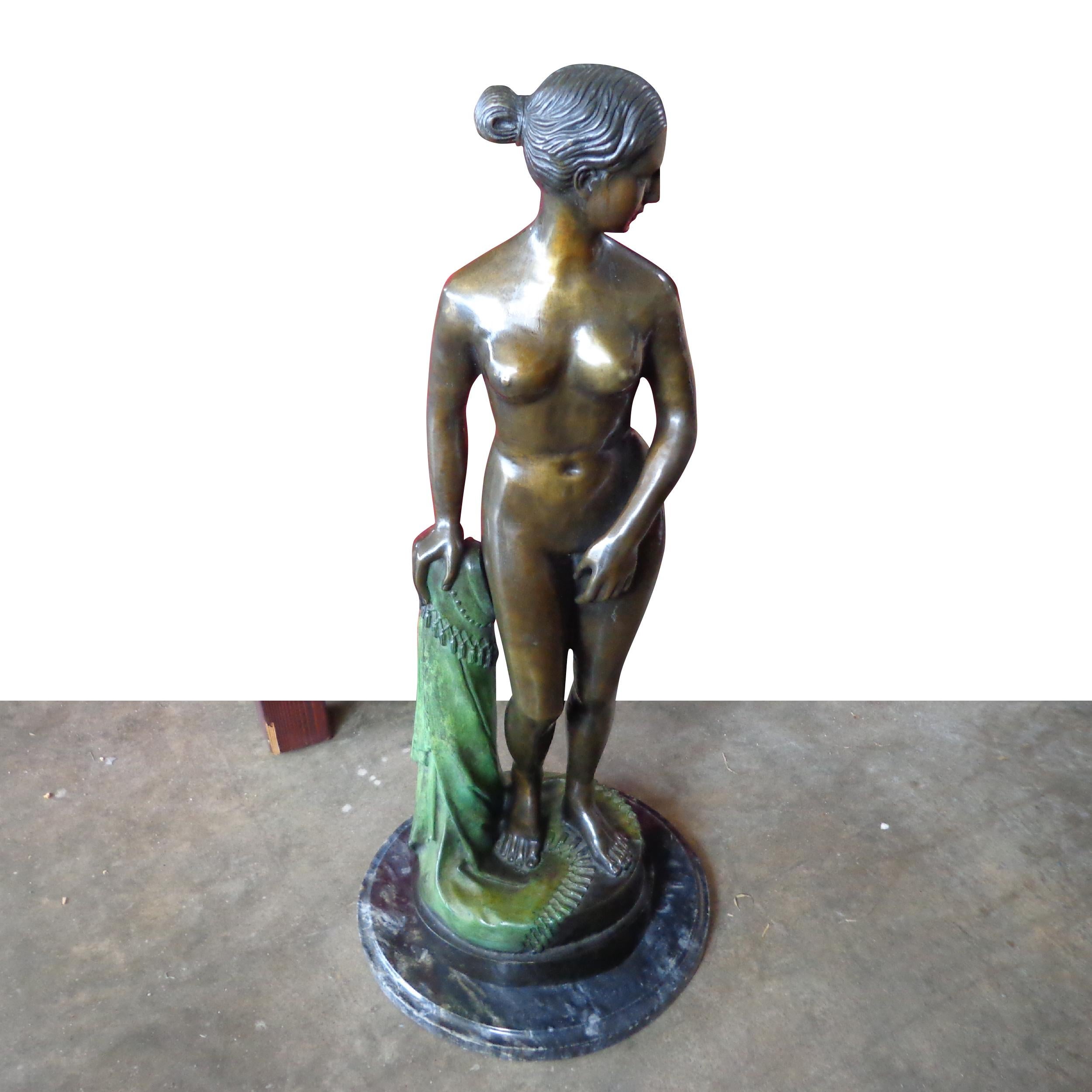 Bronze Sculpture by Emmanuel Villanis For Sale 2