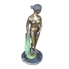 37" Bronze Sculpture by Emmanuel Villanis