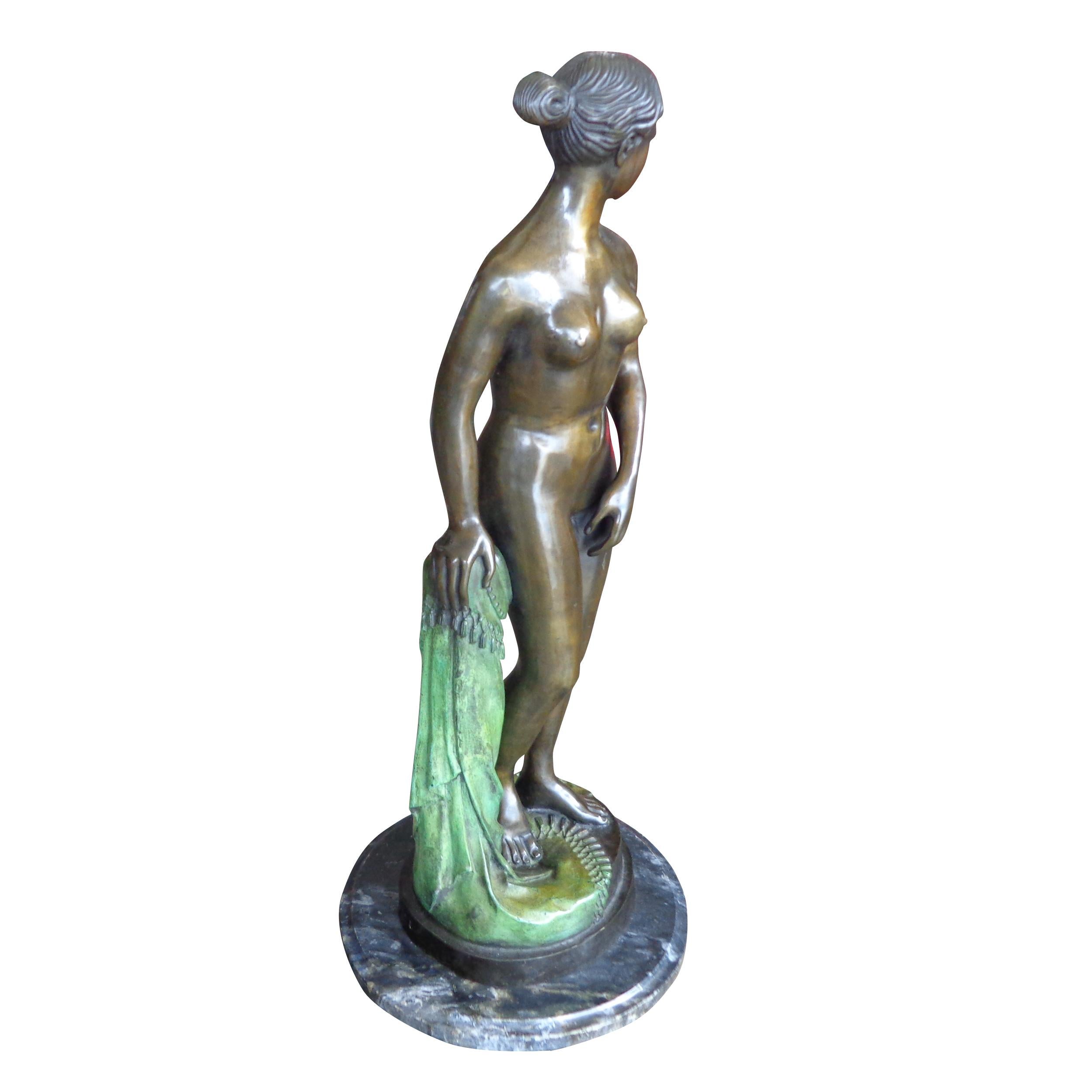 Art nouveau Sculpture en bronze d'Emmanuel Villanis en vente