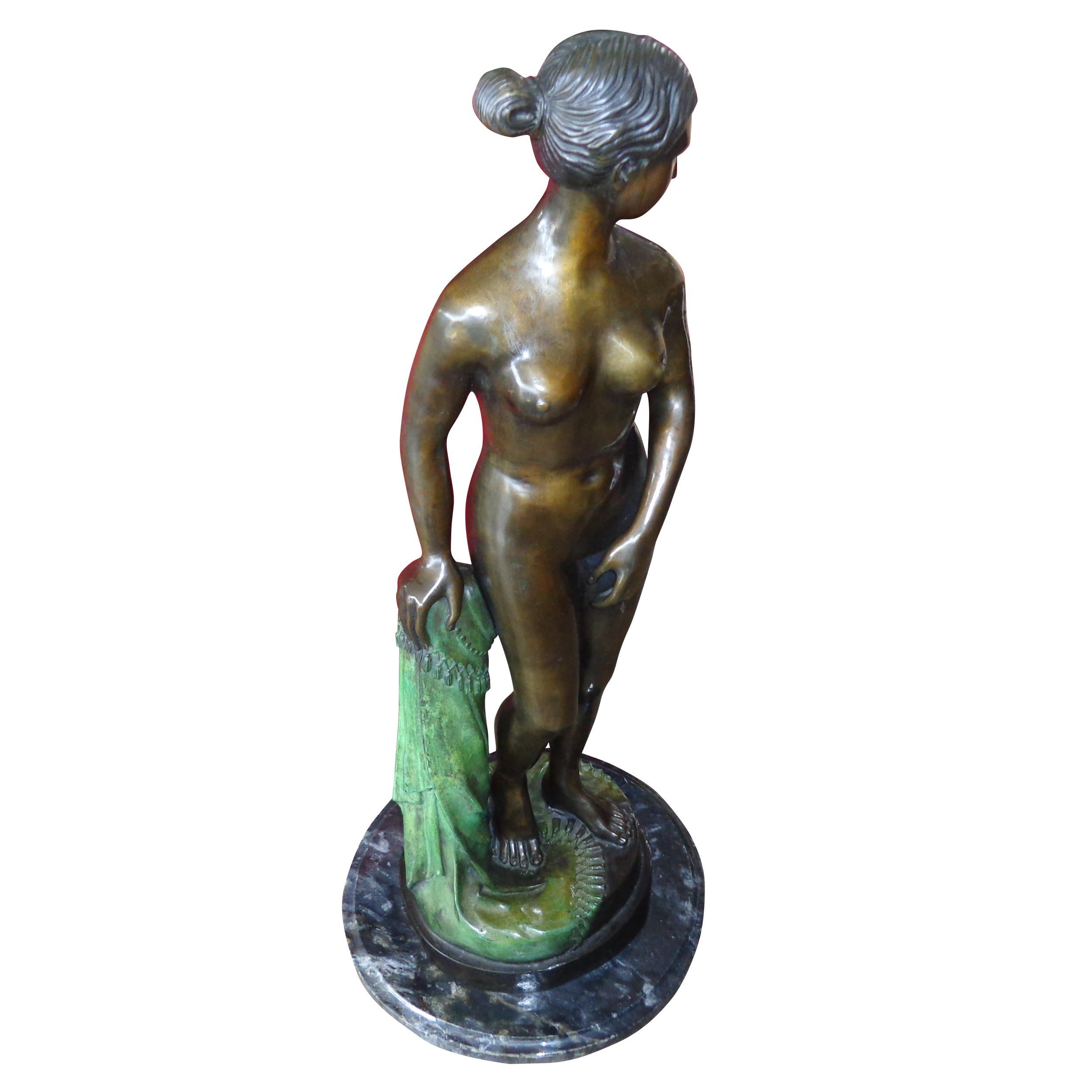 Bronze Sculpture by Emmanuel Villanis In Good Condition For Sale In Pasadena, TX