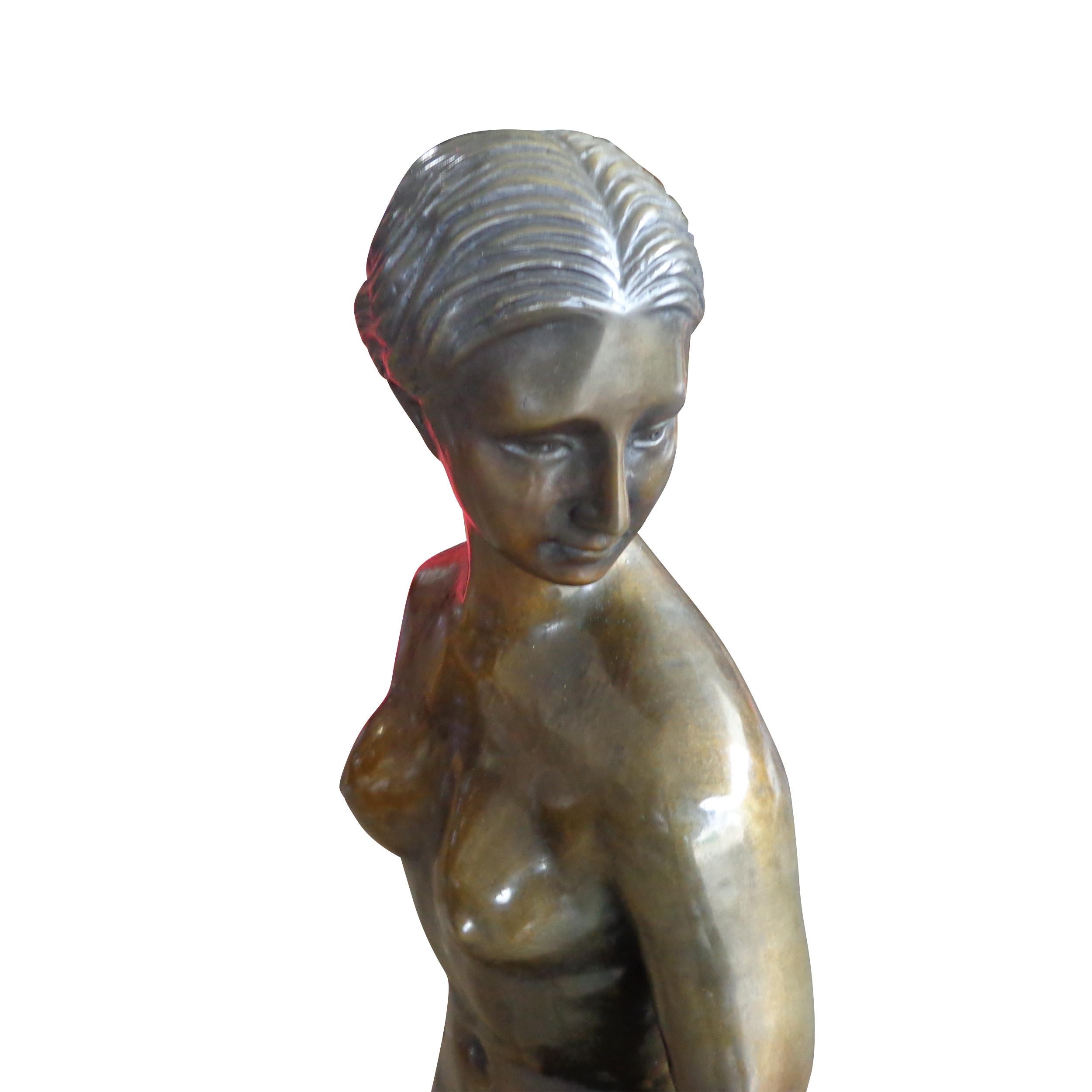 Bronze Sculpture by Emmanuel Villanis For Sale 1