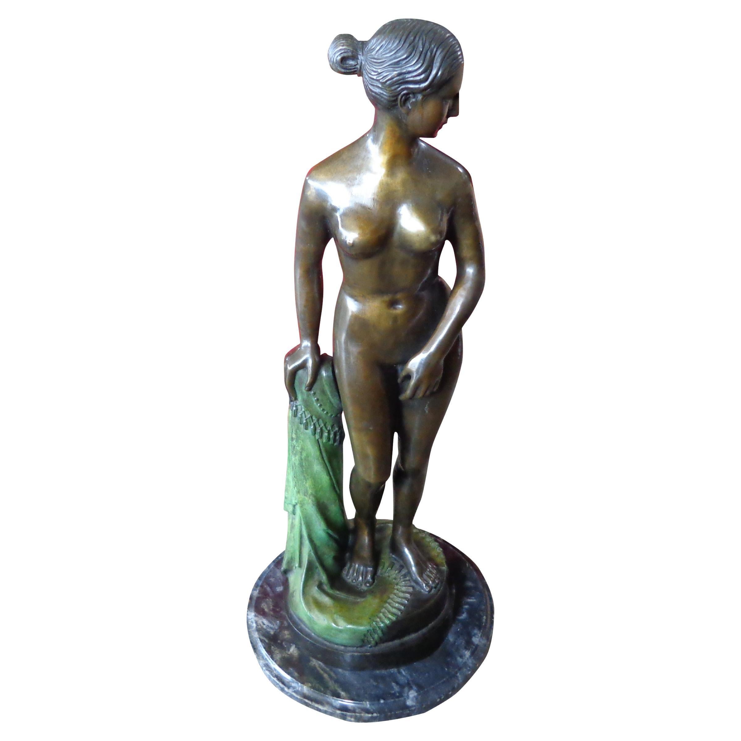 Bronze Sculpture by Emmanuel Villanis For Sale