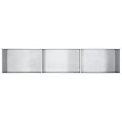 3G Wall-Mounted Shelf in Waxed Aluminum Plate by Jonathan Nesci
