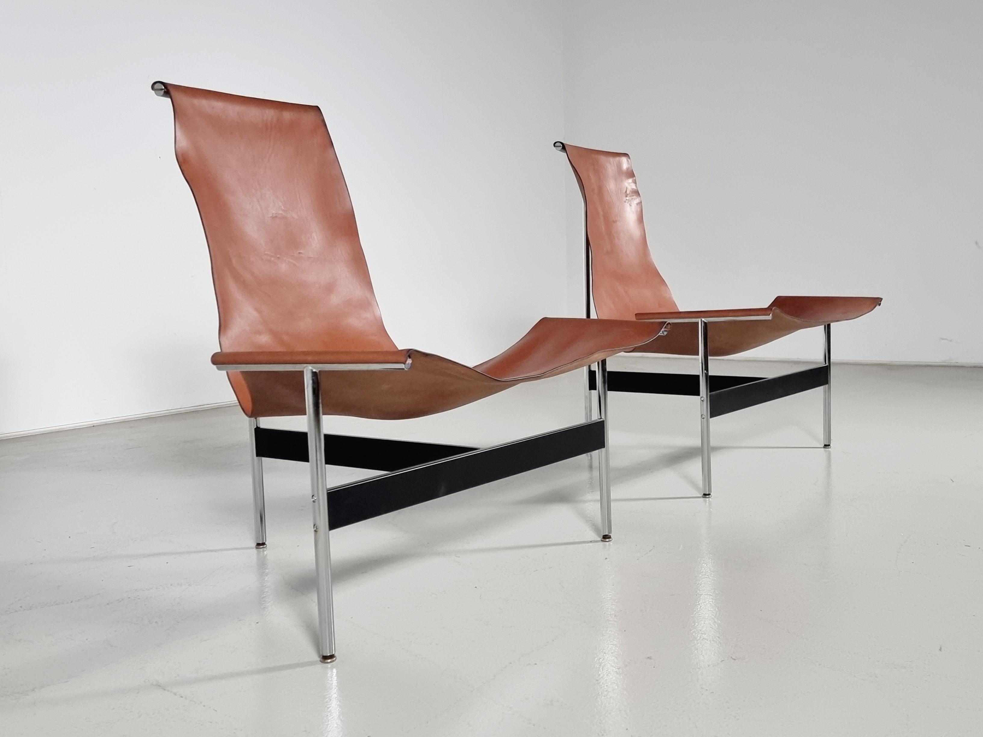 European '3LC' T-Chairs by Katavolos, Littell and Kelley for Laverne International, 1950s For Sale