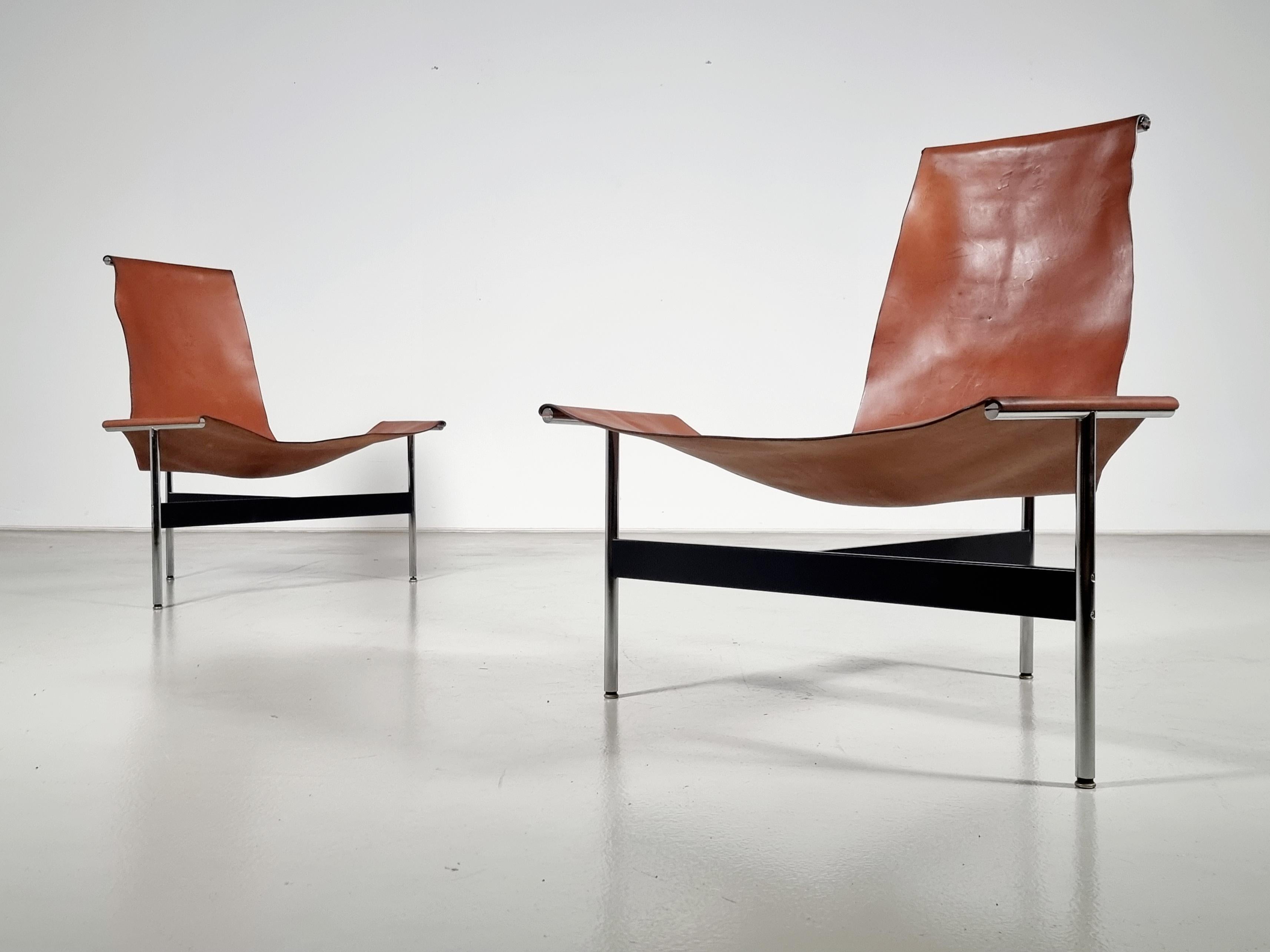 Mid-20th Century '3LC' T-Chairs by Katavolos, Littell and Kelley for Laverne International, 1950s For Sale