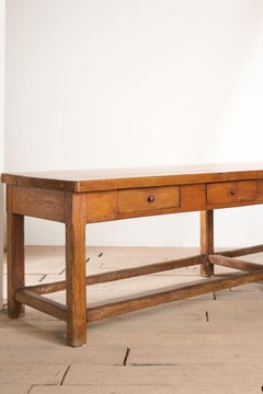 3m 19th Century Elm Italian Monastery table